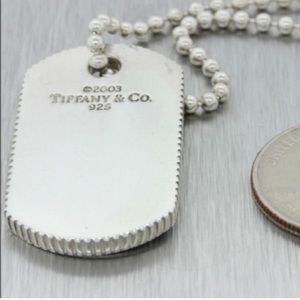 Tiffany and Co Sterling Silver Tag necklace